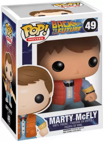 Revivez l’aventure temporelle avec Marty McFly dans cette figurine POP! #49 officielle : un compagnon incontournable pour les fans de Back to the Future, parfait pour collectionner ou offrir 🎁.