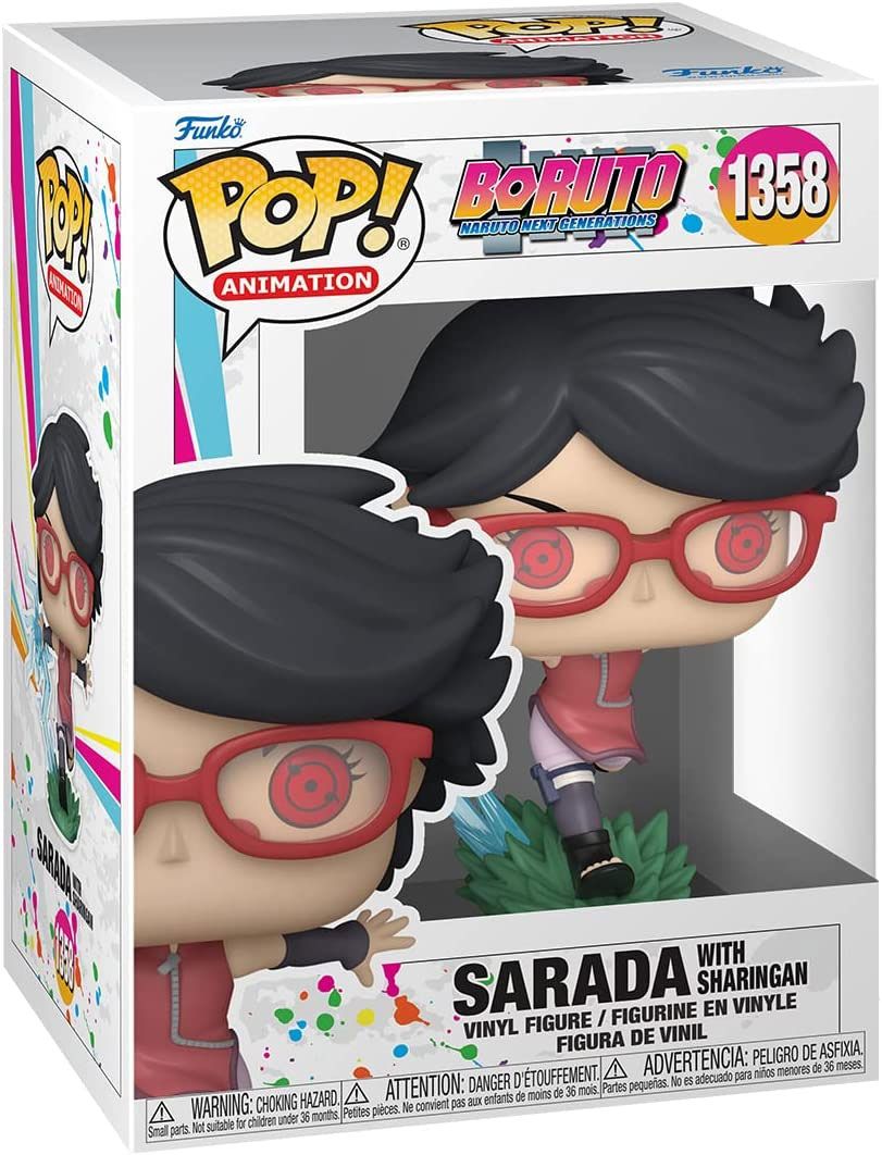 Découvrez Sarada prête au combat, Sharingan activé et posture résolue. Une figurine dynamique pour enrichir votre collection Boruto: Naruto Next Generations.