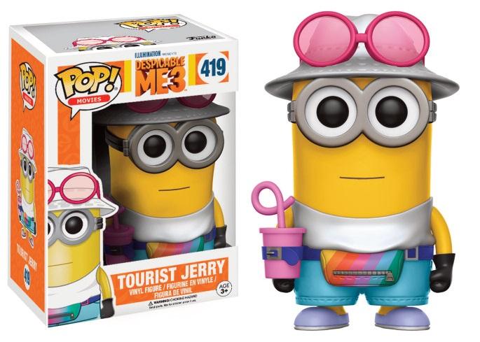 Explorez le monde des minions avec cette charmante figurine Funko Pop de Tourist Jerry de "Moi, Moche et Méchant". 