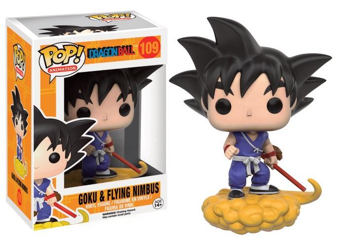 Envolez-vous dans l'aventure avec cette figurine Funko Pop captivante de Goku sur son Nimbus volant de "Dragon Ball".