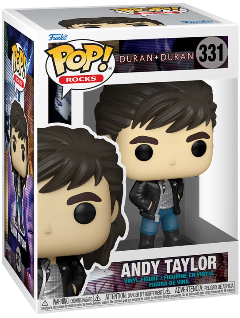 Ajoutez l’énergie emblématique de Duran Duran à votre collection : Andy Taylor dans son look légendaire « Wild Boys », version Pop! Rocks, parfait pour les fans et les collectionneurs.