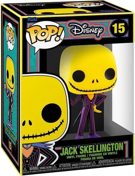 Laissez la lumière noire révéler Jack Skellington sous un nouveau jour ! Cette version Blacklight rend hommage au Pumpkin King avec des couleurs néon vibrantes. Un must-have pour illuminer vos nuits geek !