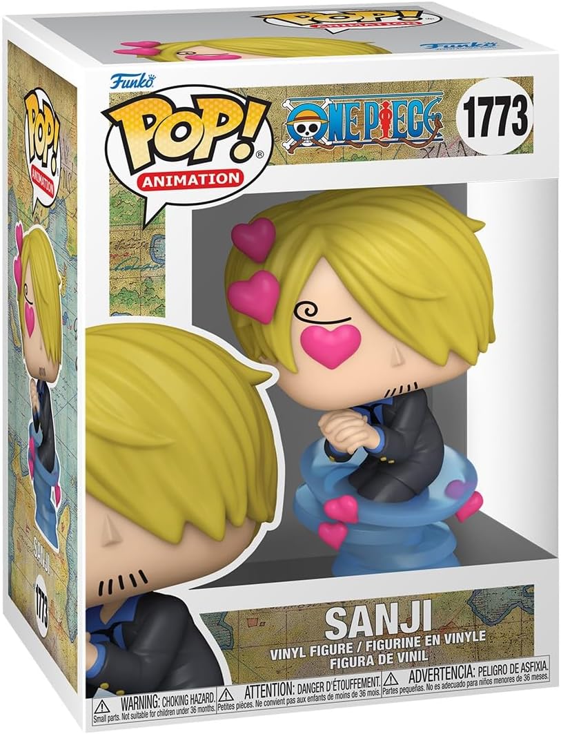 Craquez pour Sanji amoureux ! Sa posture en extase avec yeux en forme de cœur le rend irrésistible. Un indispensable émouvant pour tout fan de One Piece.