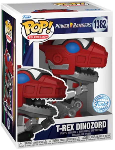 Célébrez les 30 ans des Power Rangers avec ce T‑Rex Dinozord Funko Pop! #1382, emblématique et robuste. Une pièce de légende pour les fans de la série culte.
