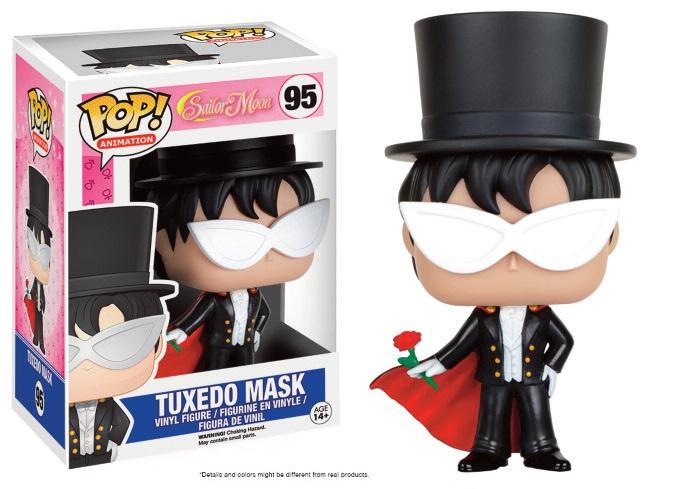 Rejoignez le combat pour l'amour et la justice avec cette élégante figurine Funko Pop de Tuxedo Mask de "Sailor Moon".