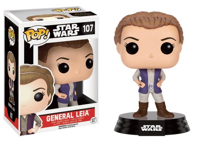 Célébrez le leadership et la sagesse de l'une des plus grandes héroïnes de la galaxie avec cette figurine Funko Pop du Général Leia Organa, telle qu'elle apparaît dans la troisième trilogie de "Star Wars".