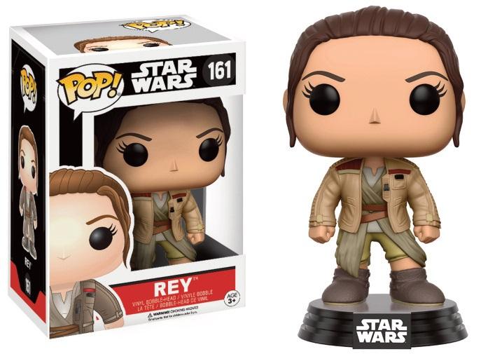 Revivez un moment emblématique de la troisième trilogie "Star Wars" avec cette figurine Funko Pop de Rey portant la veste de Finn.