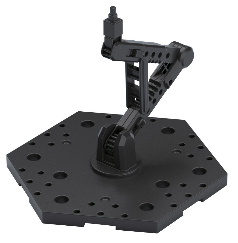 Support articulé noir Bandai Action Base 5, idéal pour exposer vos Gunpla 1/144 (HG, RG) et 1/100 (MG). Bras modulable, multi-poses, qualité solide “snap-fit”. Licencié Bandai.